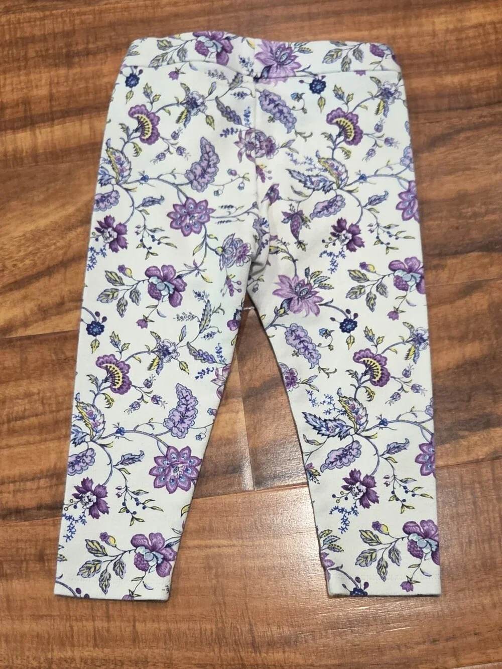 Janie and Jack EUC 18-24 Months Ivory Bird Top and Floral Ponte Pants